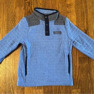 Kids Blue Quilted Pullover by Vineyard Vines
